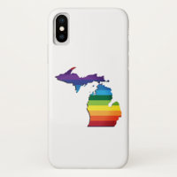 Michigan LGBT Rainbow Flag Gay Pride
