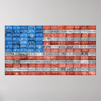 Michigan License Plate Flag Art