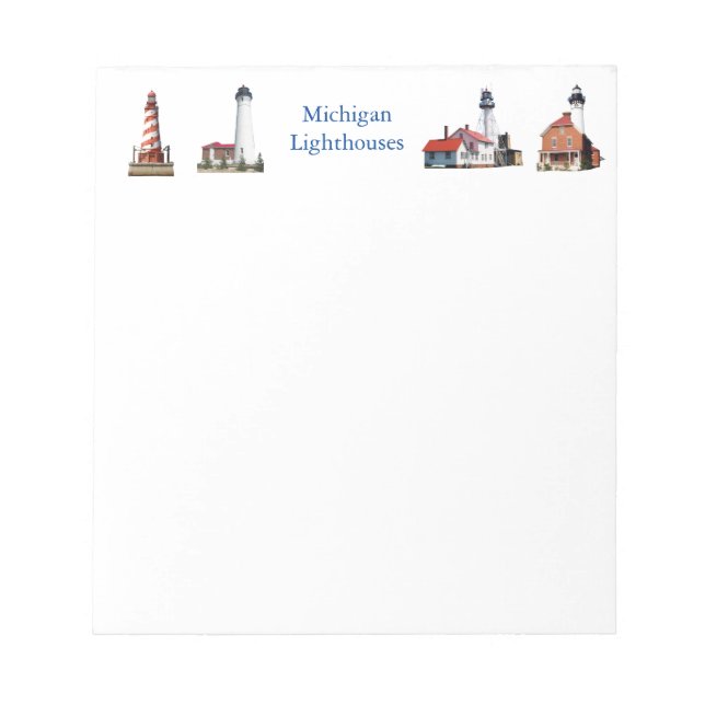 Michigan Lighthouse notepad (Front)