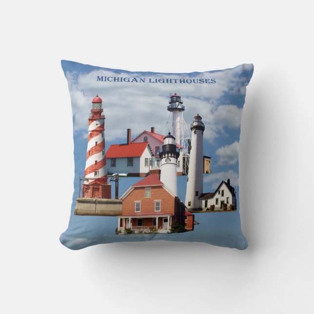 Michigan Lighthouse pillows (Front)
