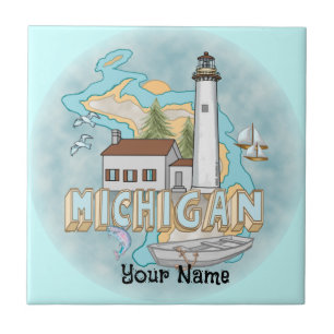Michigan Lighthouse  tile