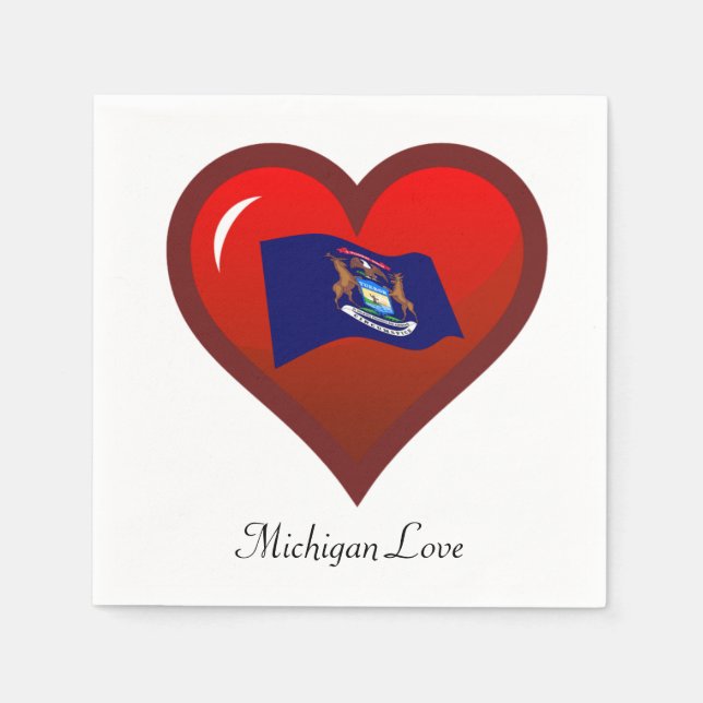 Michigan Love Napkin (Front)