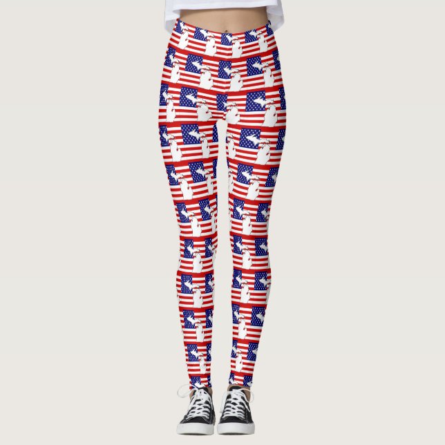 MICHIGAN MAP LEGGINGS (Front)