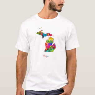 Michigan Map T-Shirt