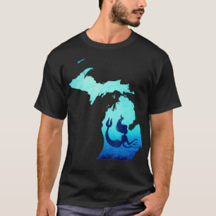 Michigan Mermaid  Mermaid Lovers Gift  T-Shirt