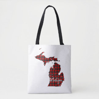 Michigan Merry Christmas Party Yall Matching Xmas Tote Bag