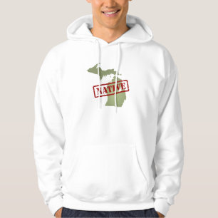 Michigan Native with Michigan Map Hoodie