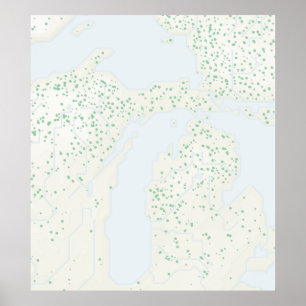 Michigan: Natural Modernism Poster
