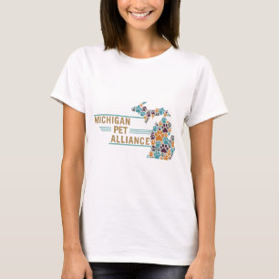 Michigan Paw Prints T-shirts