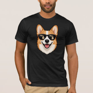 Michigan Pembroke Welsh Corgi in Sunglasses T-Shirt