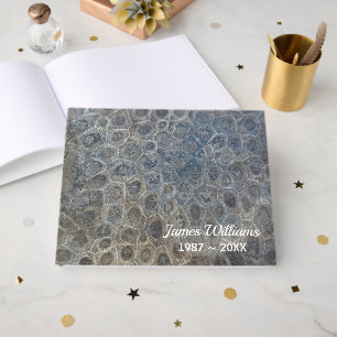Michigan Petoskey Stone Design Guest Book
