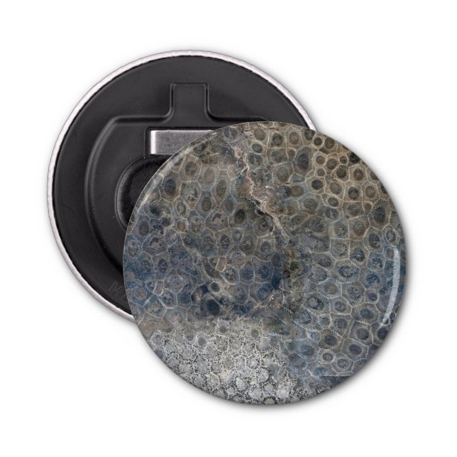 Michigan Petoskey Stone Pattern  Bottle Opener (Front)
