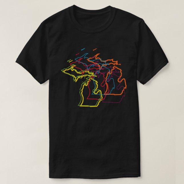 michigan pride blur T-Shirt (Design Front)