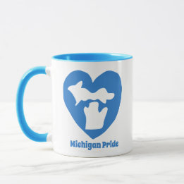 Michigan Pride Heart Mug