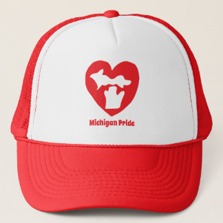 Michigan Pride Heart Trucker Hat