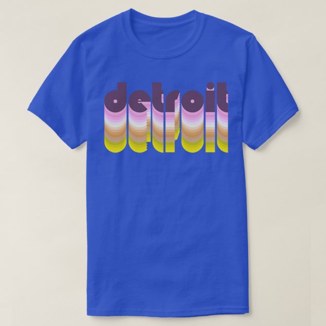 Michigan Pride Retro Style Represent T-Shirt (Design Front)