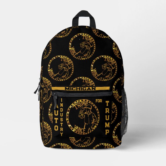 MICHIGAN  PRINTED BACKPACK (Front)