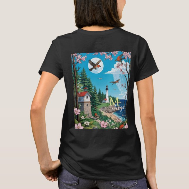 Michigan Quilter's Panel T-Shirt (Back)