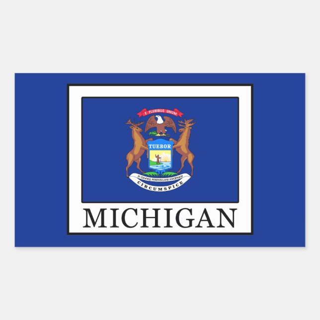 Michigan Rectangular Sticker (Front)