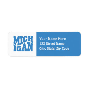 Michigan Return Address Label