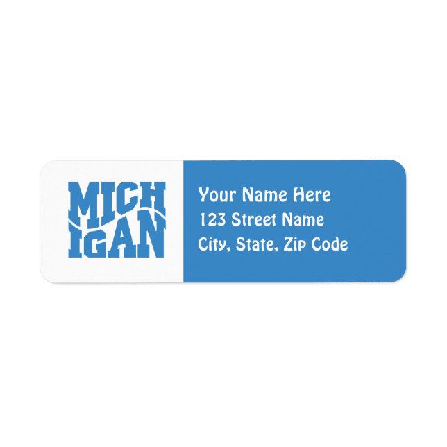 Michigan Return Address Label (Front)