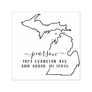 Michigan Return Address Stamp Self-Inking