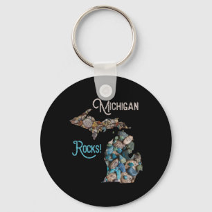 Michigan Rocks Petoskey Stone Hunting Tee Great La Key Ring