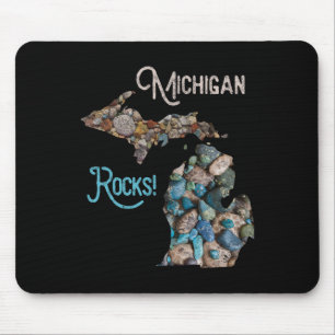 Michigan Rocks Petoskey Stone Hunting Tee Great La Mouse Pad