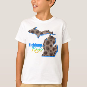 Michigan rocks Petoskey stone pattern T-Shirt