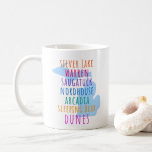 Michigan Sand Dunes Mitten State Coffee Mug