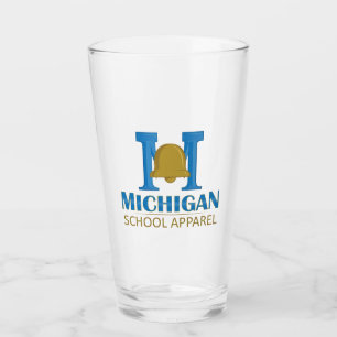 Michigan School Apparel Glass