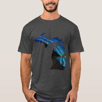 Michigan Silhouette Milky Way Active T-Shirt