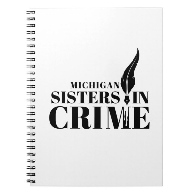 Michigan Sisters in Crime notebook or journal (Front)