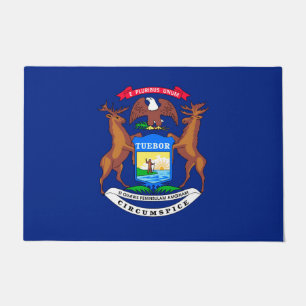 Michigan State Flag Design Doormat