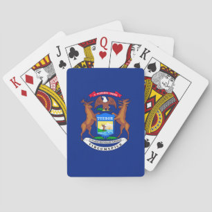 Michigan State Flag Design Playing Cards