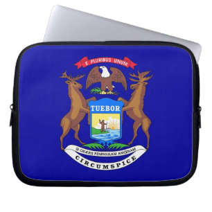 Michigan State Flag Laptop Sleeve