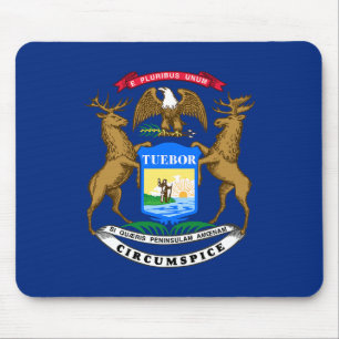 Michigan State Flag Mouse Pad