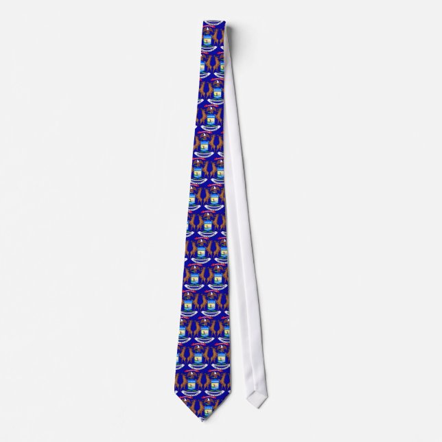 Michigan State Flag Tie (Front)
