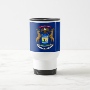 Michigan State Flag Travel Mug