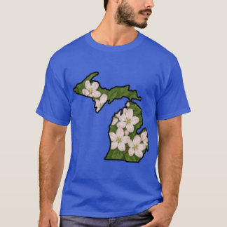 Michigan State Flower Apple Blossom Oversized T-Shirt