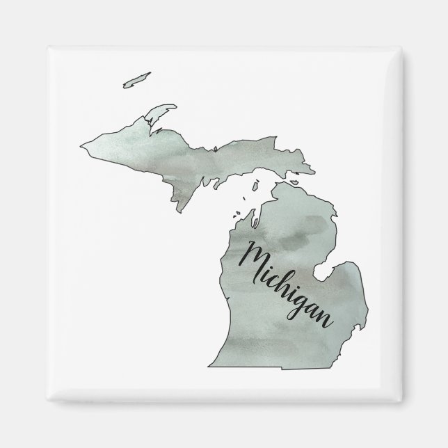 Michigan State Illustration Magnet (Front)