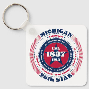 Michigan State Keychain