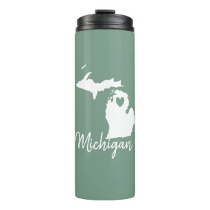 Michigan State Map    Thermal Tumbler