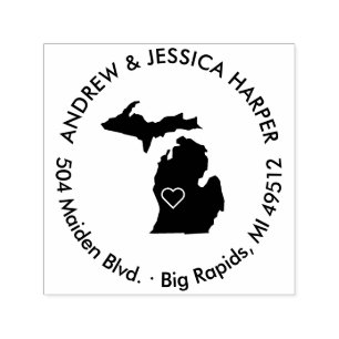 Michigan State Moving Announcement Stamp