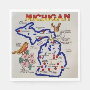 Michigan State Party Napkin