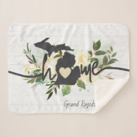 Michigan State Personalised Your Home City Rustic