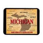 Michigan State Pride Map Silhouette