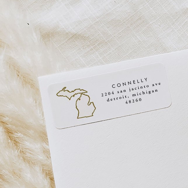 Michigan State Return Address Labels (Michigan return address labels.)