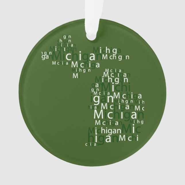  Michigan State University Ornament (Front)