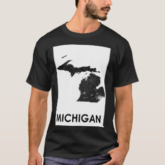 Michigan Street Map T-Shirt